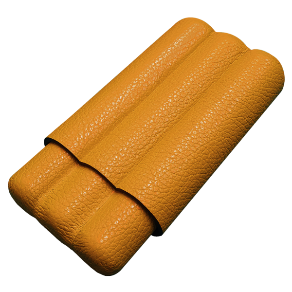 Etui à cigare en cuir - pour trois cigares en cuir Autour du cigare