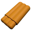 Etui à cigare en cuir - pour trois cigares en cuir Autour du cigare