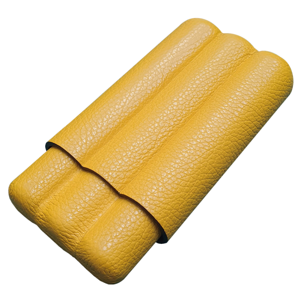 Etui à cigare en cuir - pour trois cigares en cuir Autour du cigare