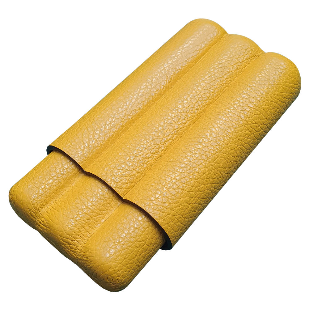 Etui à cigare en cuir - pour trois cigares en cuir Autour du cigare