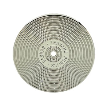 Boucle de Ceinture TPG Travaux Publics Genève Laiton Palladium 38-40mm Boucles de ceintures