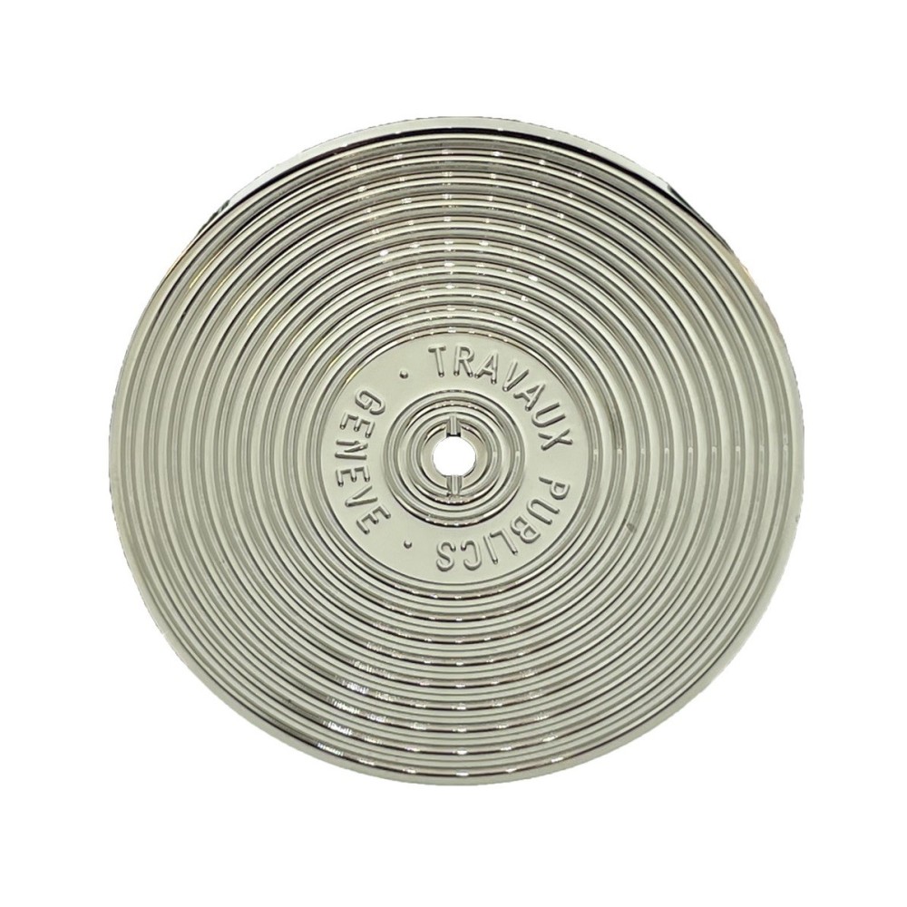 Boucle de Ceinture TPG Travaux Publics Genève Laiton Palladium 38-40mm Boucles de ceintures