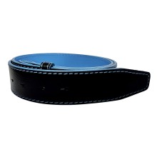 Ceinture Ninamarina Réversible - Signature Bleue - Cuir Veau Premium Accueil