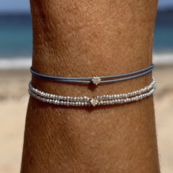 Bracelet Diamant Les Mini's - Or 18 Carats - Création Genevoise Ninamarina Bijoux