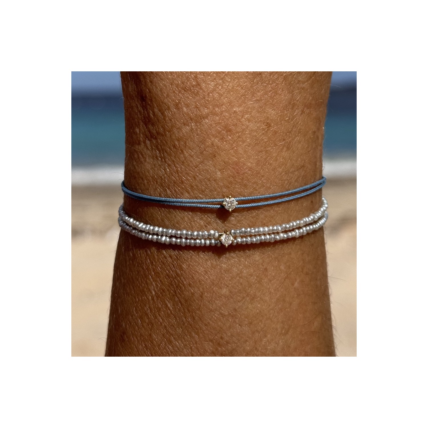 Bracelet Diamant Les Mini's - Or 18 Carats - Création Genevoise Ninamarina Bijoux