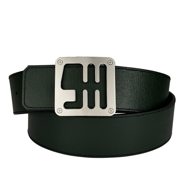 Ceinture reversible bi-color Ninamarina vert/noir Accueil