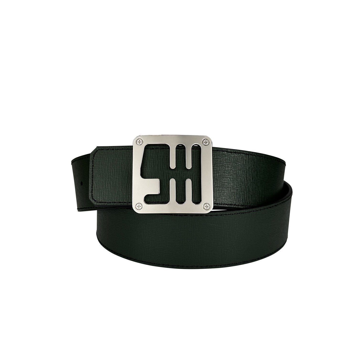 Ceinture reversible bi-color Ninamarina vert/noir Accueil