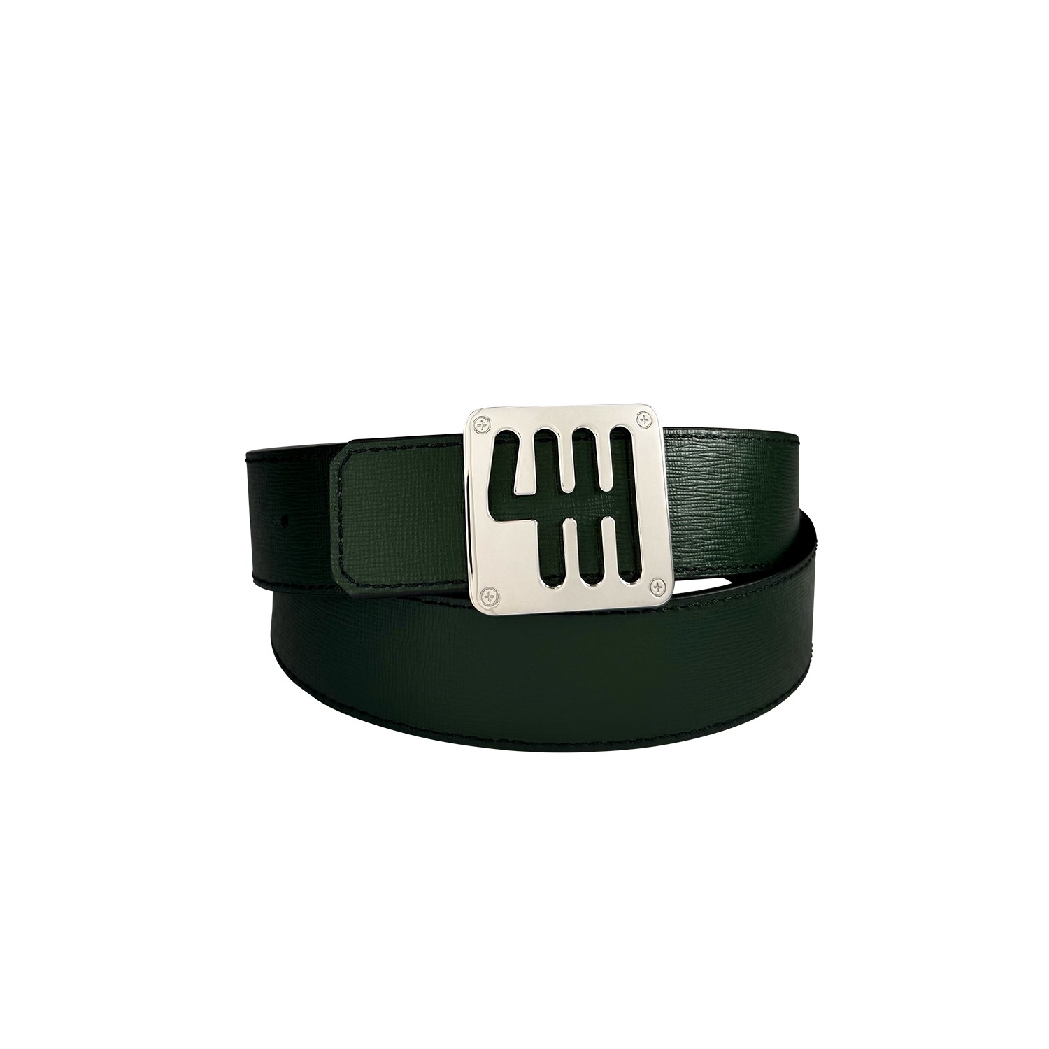 Ceinture reversible bi-color Ninamarina vert/noir Accueil