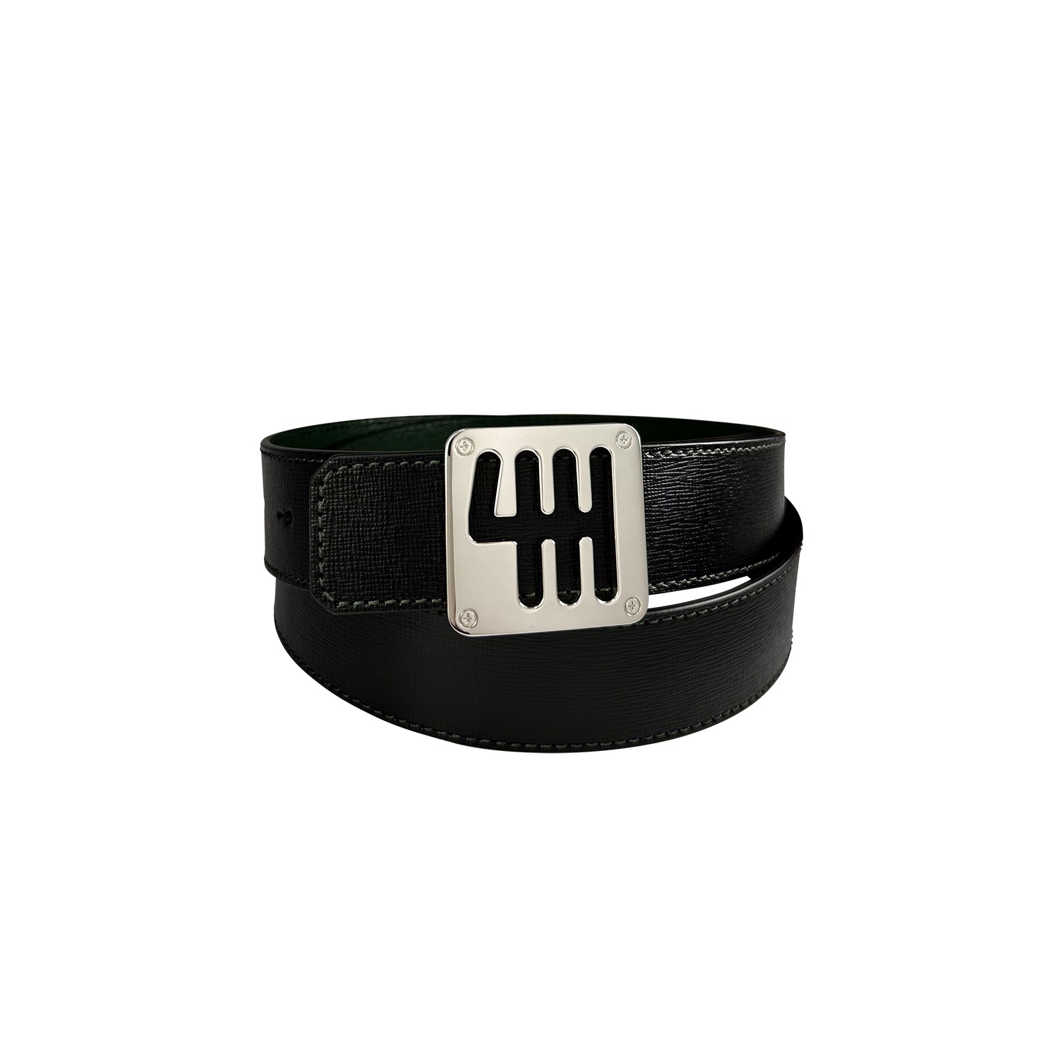 Ceinture reversible bi-color Ninamarina vert/noir Accueil