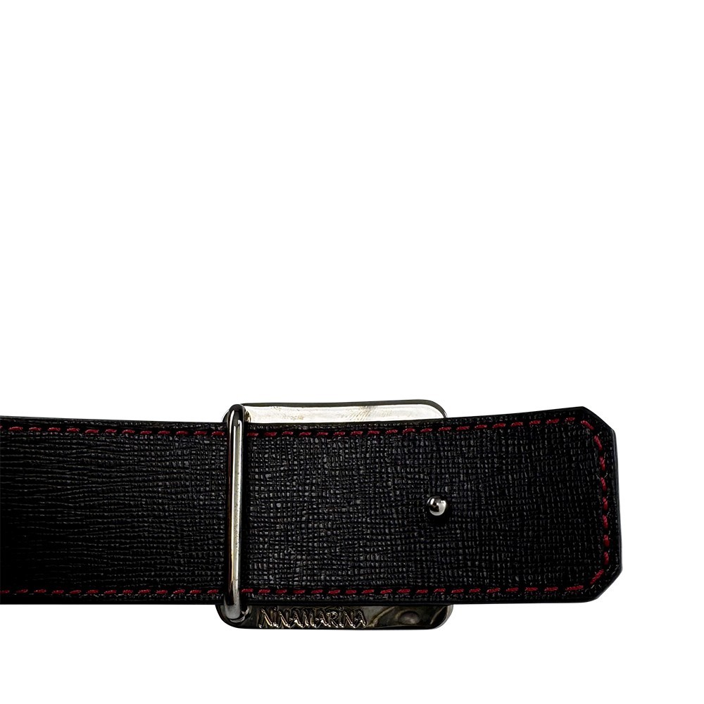 Ceinture reversible bi-color Ninamarina vert/noir Ceintures