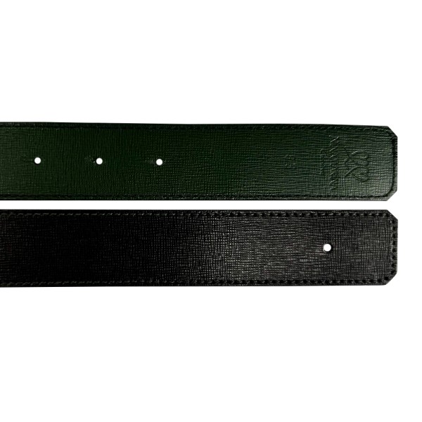 Ceinture reversible bi-color Ninamarina vert/noir Accueil