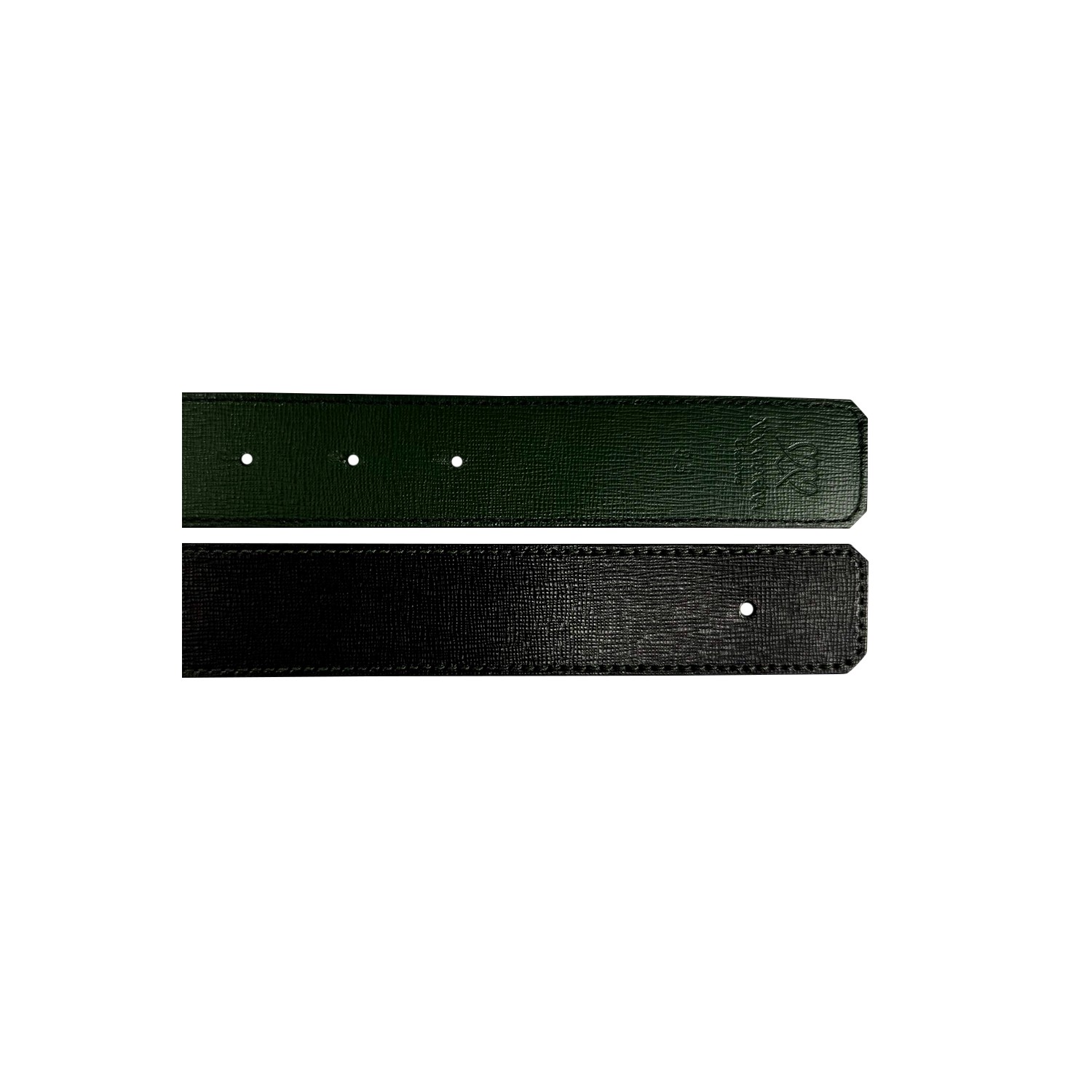 Ceinture reversible bi-color Ninamarina vert/noir Accueil