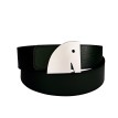 Ceinture reversible bi-color Ninamarina vert/noir Accueil