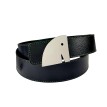 Ceinture reversible bi-color Ninamarina vert/noir Accueil