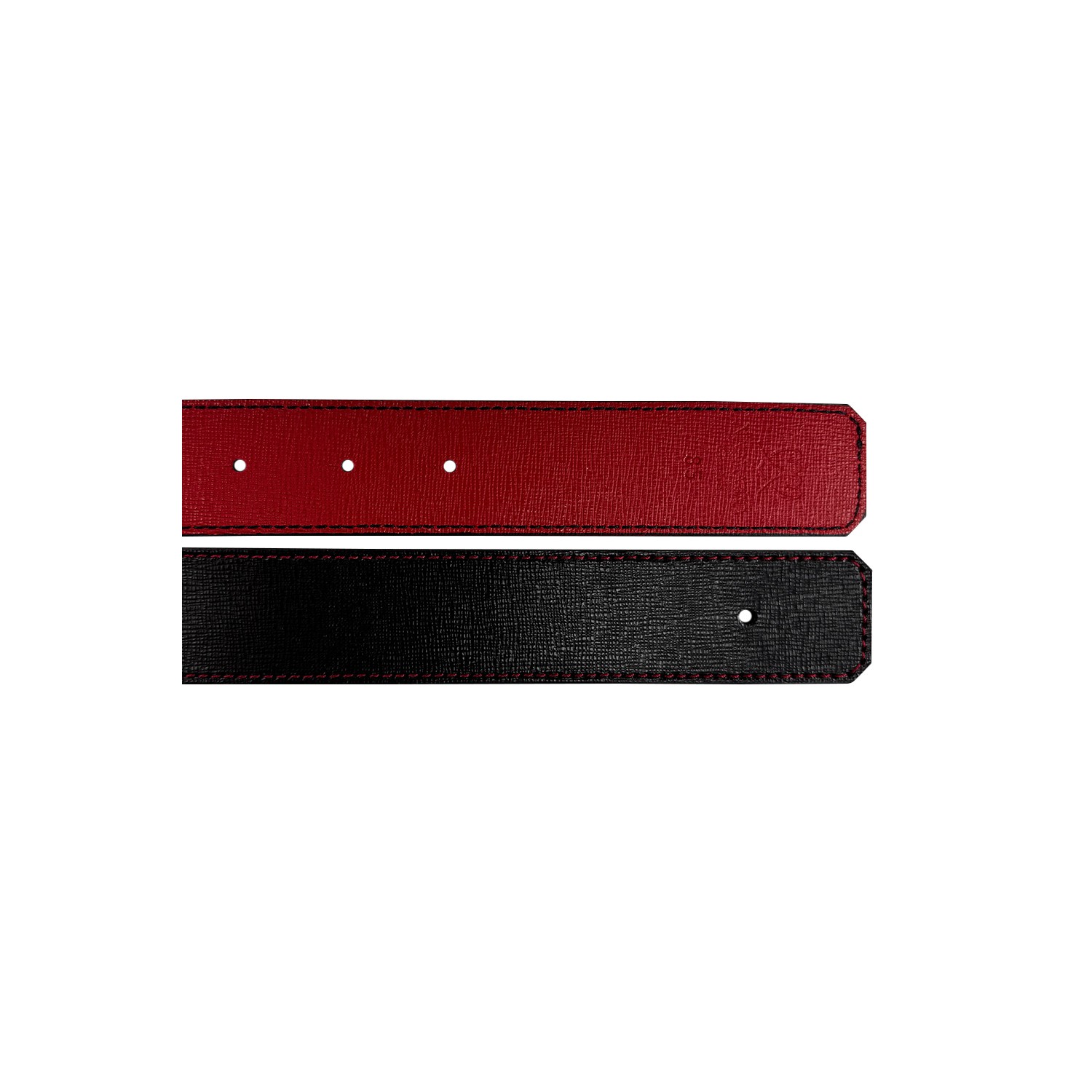 Ceinture reversible bi-color Ninamarina rouge/noir Accueil