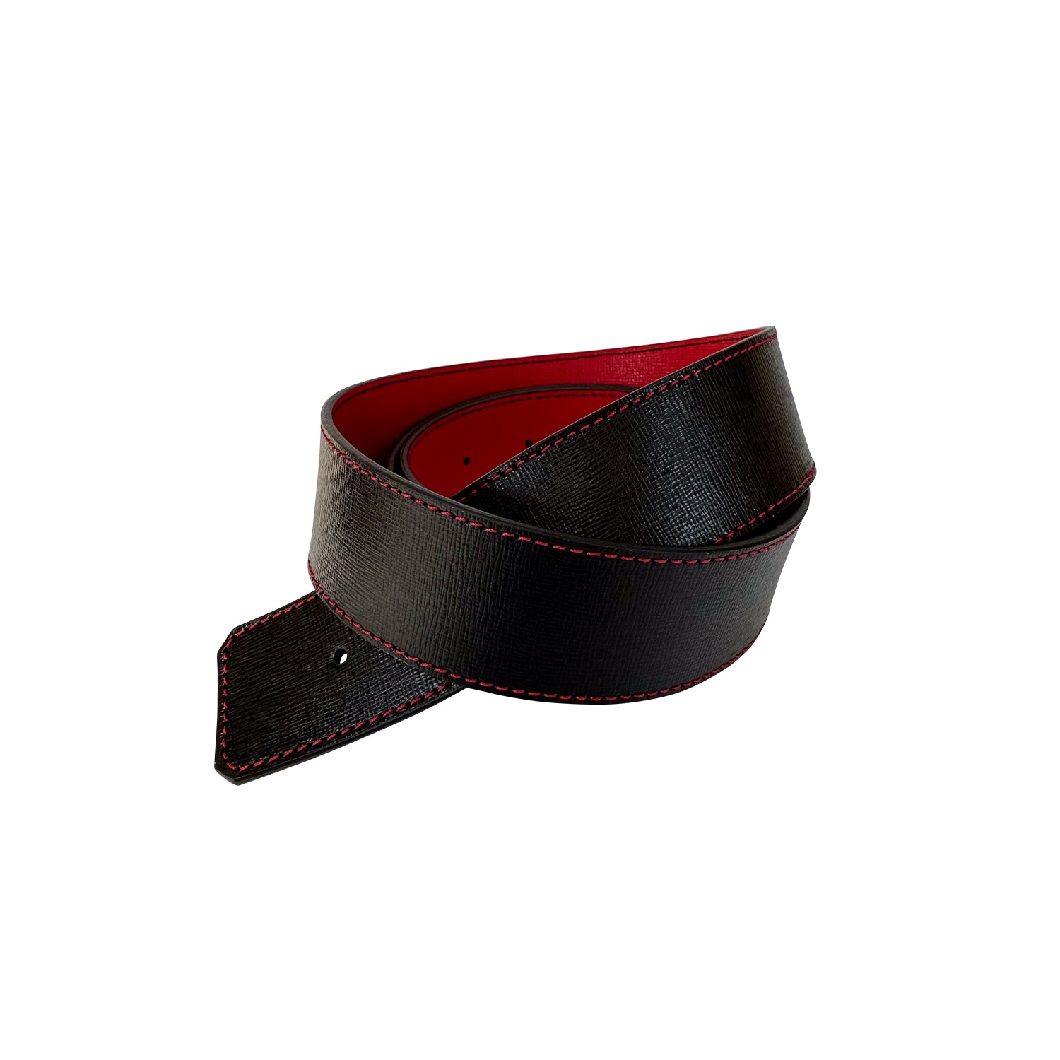 Ceinture reversible bi-color Ninamarina rouge/noir Accueil