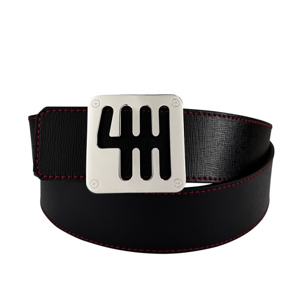 Ceinture reversible bi-color Ninamarina rouge/noir Accueil