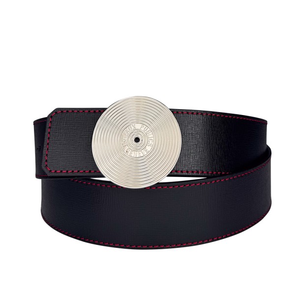 Ceinture reversible bi-color Ninamarina rouge/noir Accueil