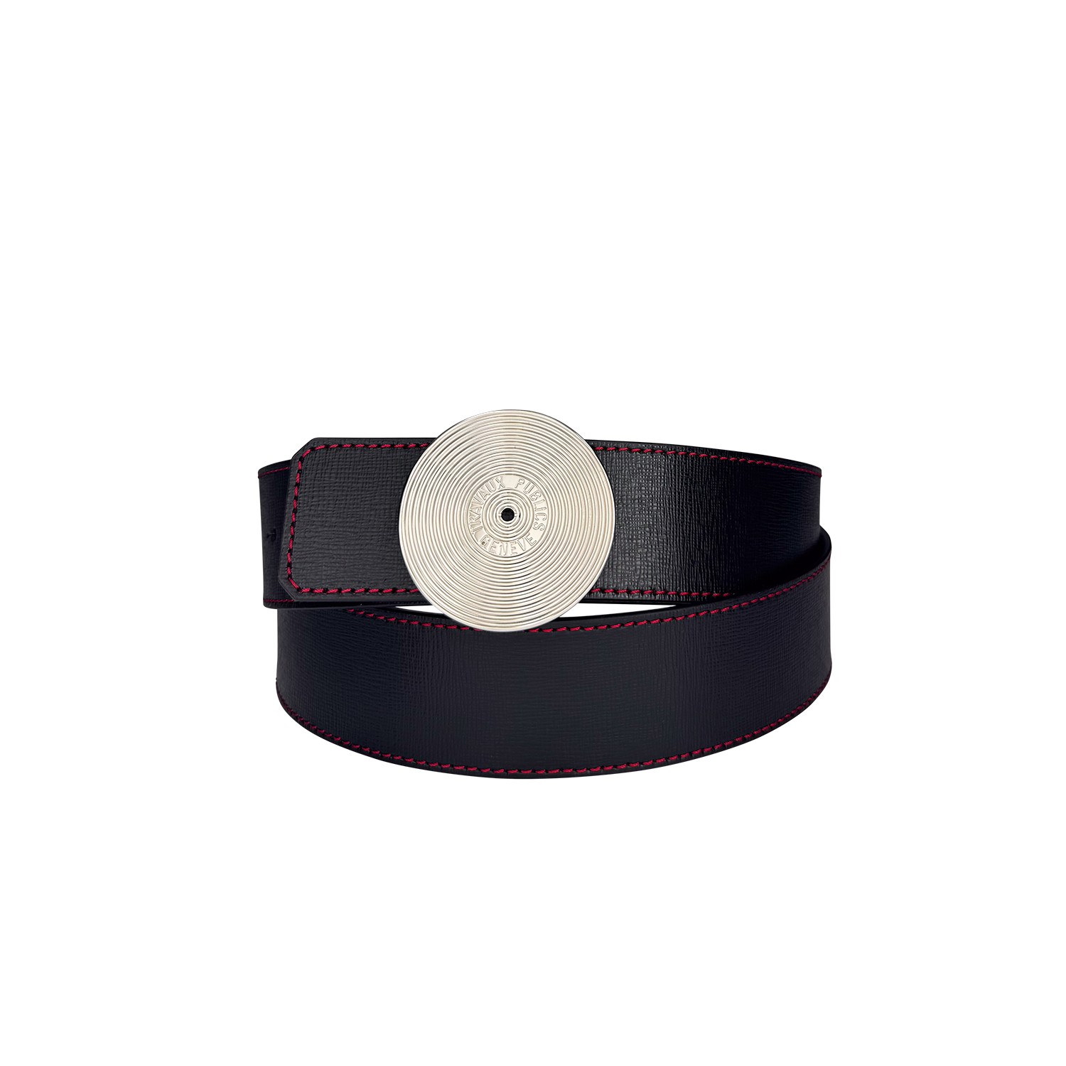 Ceinture reversible bi-color Ninamarina rouge/noir Accueil
