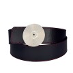 Ceinture reversible bi-color Ninamarina rouge/noir Accueil