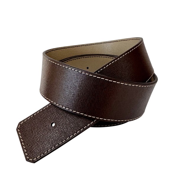 Ceinture reversible bi-color Ninamarina taupe/brun espresso Accueil