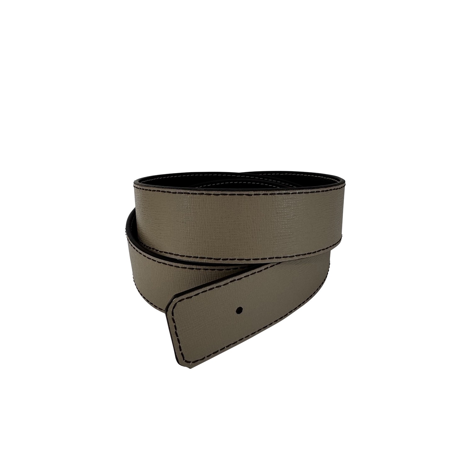 Ceinture reversible bi-color Ninamarina taupe/brun espresso Ceintures