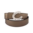 Ceinture reversible bi-color Ninamarina taupe/brun espresso Ceintures