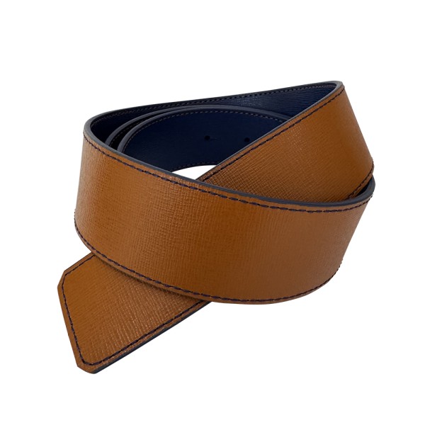 Ceinture reversible bi-color Ninamarina bleu/camel Ceintures Ceinture reversible bi-color Ninamarina bleu/camel Ceintures