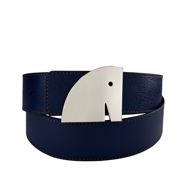 Ceinture reversible bi-color Ninamarina bleu/camel Ceintures Ceinture reversible bi-color Ninamarina bleu/camel Ceintures