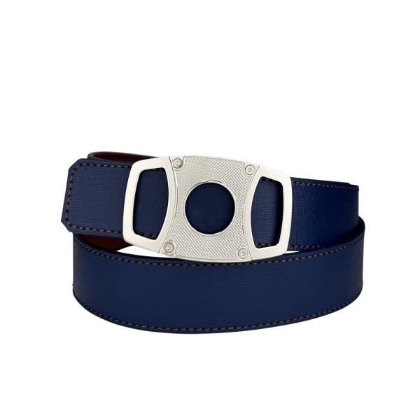 Ceinture reversible bi-color Ninamarina bleu/camel Accueil
