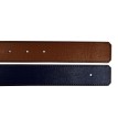 Ceinture reversible bi-color Ninamarina bleu/camel Accueil