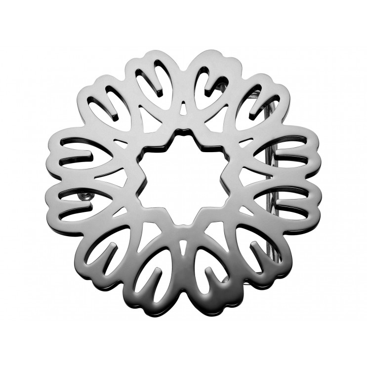 Boucle de ceinture Multicoeur, aspect or blanc
