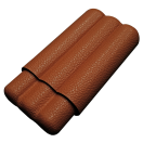 Etui à cigare en cuir - pour trois cigares en cuir Étuis à cigare
