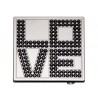 "Love" Carrée avec Swarovski Boucles de ceintures
