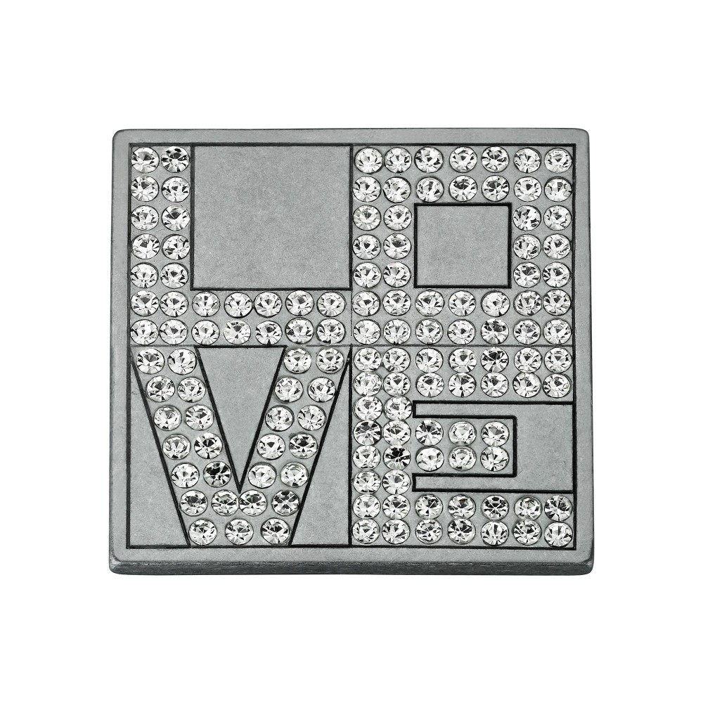 Boucle de Ceinture Love Carrée Swarovski - Cristaux Premium Boucles de ceintures