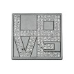 Boucle de Ceinture Love Carrée Swarovski - Cristaux Premium Boucles de ceintures
