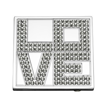 Boucle de Ceinture Love Carrée Swarovski - Cristaux Premium Boucles de ceintures