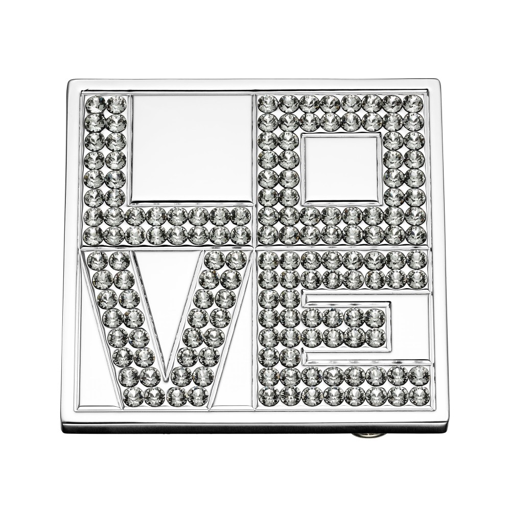 Boucle de Ceinture Love Carrée Swarovski - Cristaux Premium Boucles de ceintures