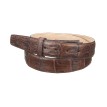 Ceinture en Crocodile Véritable Interchangeable Accueil