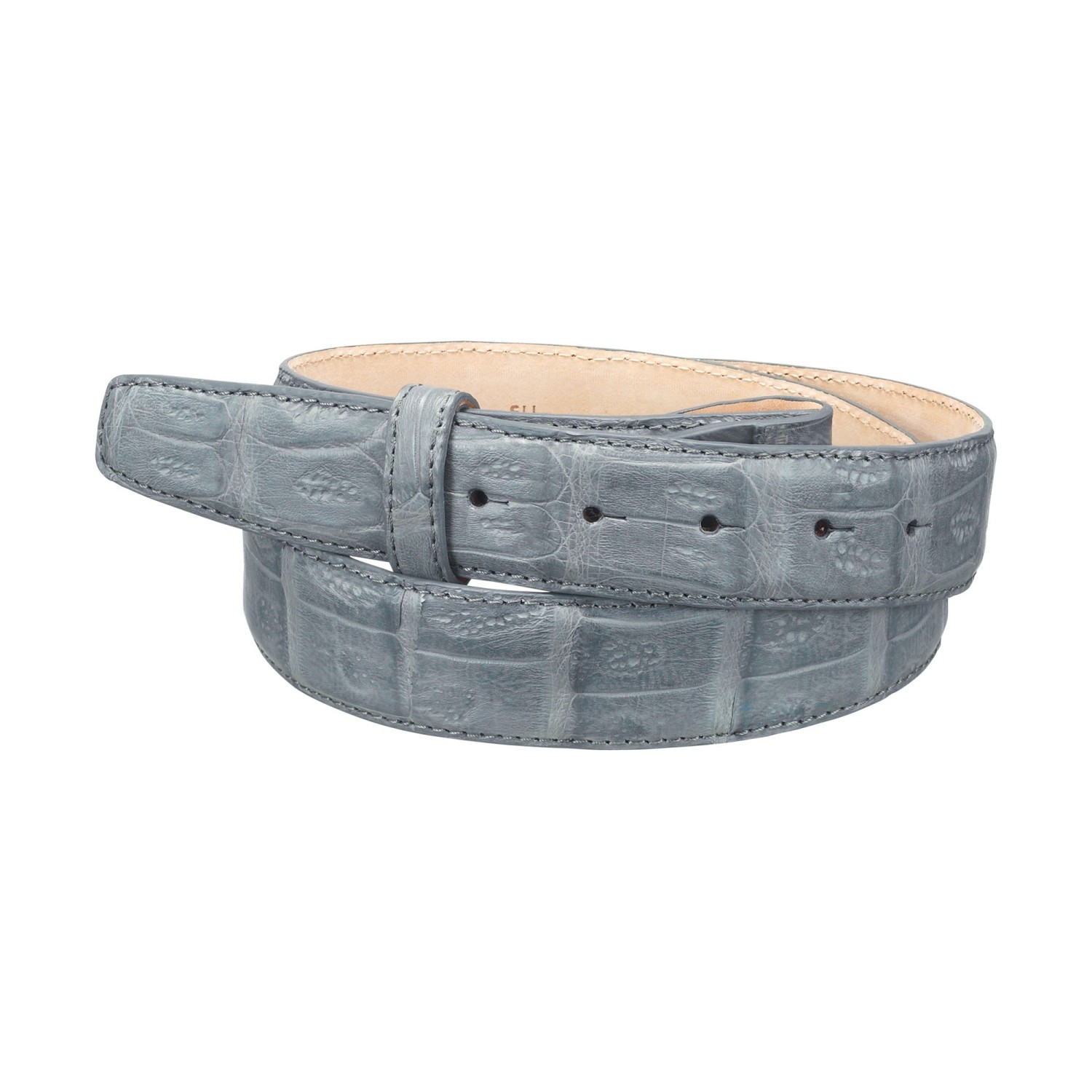 Ceinture en Crocodile Véritable Interchangeable Accueil