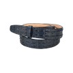 Ceinture en Crocodile Porosus Véritable - Dos de Crocodile Accueil