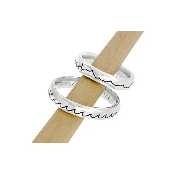 Alliances de mariage - thème, Mer & Montagne Alliances réalisées
