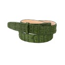 Ceinture en Crocodile Porosus Véritable - Dos de Crocodile Accueil