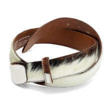 Ceinture en Peau de Vachette Naturelle - Pièces Uniques Accueil