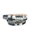 Ceinture en peau de python patchwork Ceintures