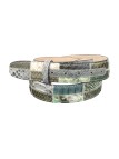 Ceinture en peau de python patchwork Ceintures