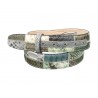 Ceinture en peau de python patchwork Ceintures