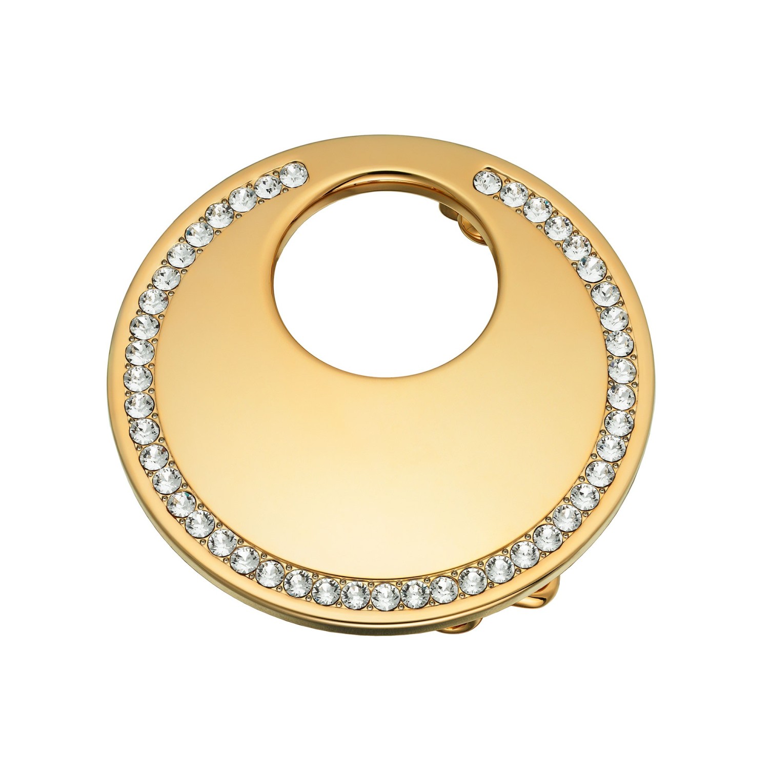 Boucle de Ceinture Lune Ronde - Or & Cristaux Swarovski Boucles de ceintures