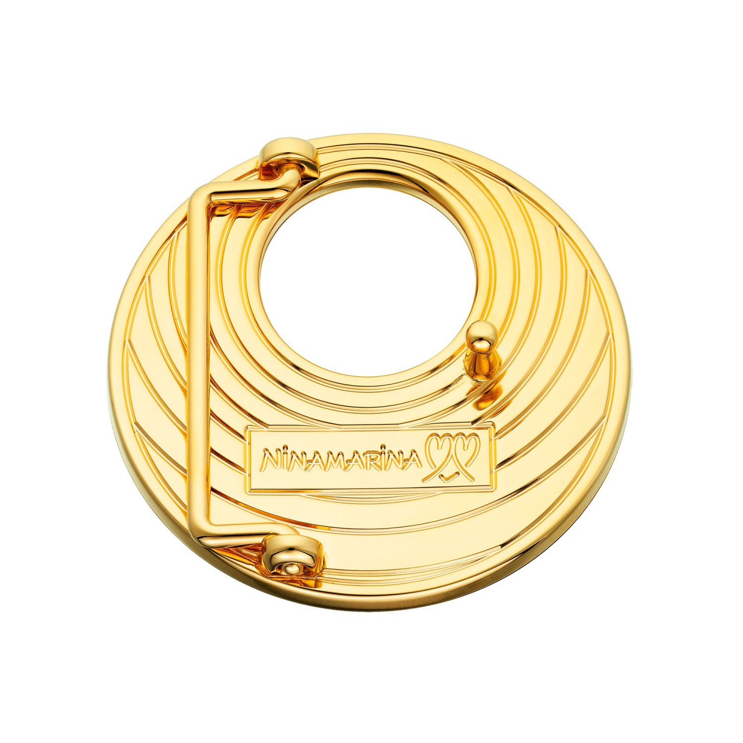 Boucle de Ceinture Lune Ronde - Or & Cristaux Swarovski Boucles de ceintures