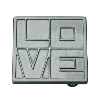 Boucle de Ceinture Love Carrée Zamac - Élégance Industrielle Boucles de ceintures